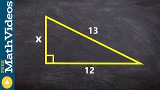 Finding the missing length of a triangle using pythagorean theorem [upl. by Riebling]