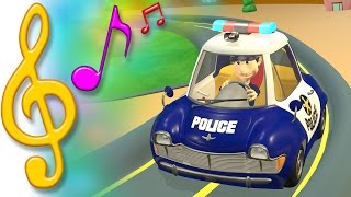 TuTiTu Songs  Police Car Song  Songs for Children with Lyrics [upl. by Nakah]