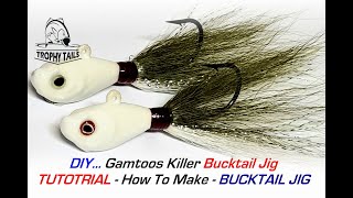 TUTORIAL  How To Tie  Gamtoos Killer Bucktail Jig [upl. by Neroc]