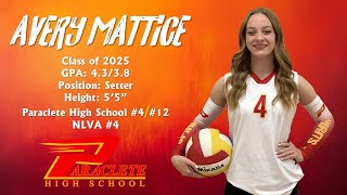 412 Avery Mattice Paraclete HS Varsity Setter Versus Lancaster HS August 10th 2024 [upl. by Poole874]