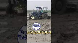 DESHWAR ROTAVATOR PERFORMANCE TEST IN MUD song automobile farmtac [upl. by Carlota]