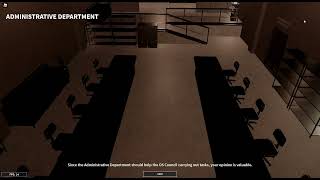 Roblox SCP Roleplay Administrative Department Introduction [upl. by Airel]