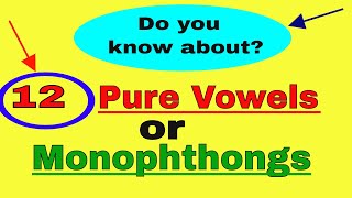 How to pronounce correctly in English part3  Monophthongs  12 pure vowels [upl. by Corena790]