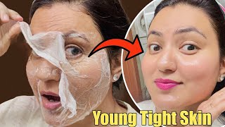 DIY Skin Tightening Challenge  Remove Wrinkles Fine Lines Open Pores Naturally  Loose Skin Gone💕 [upl. by Caprice640]