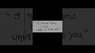 Until I met you 😍 quotesyoutubeshorts viralvideo love [upl. by Coyle]