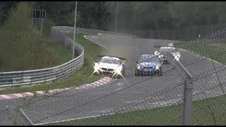 VLN Nordschleife 13 04 2014 Stefan Bellof S ACTION Nice Cars and Almost CRASHS [upl. by Hakan488]