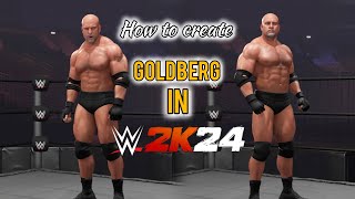 WWE 2K24  How to create goldberg [upl. by Cuhp]