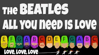 The Beatles  All you need is love  Boomwhackers [upl. by Dragoon]