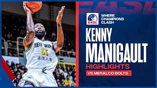 Game Highlights New Taipei Kings Kenny Manigault 19 pts vs Meralco Bolts  Nov 29 2023 [upl. by Aneelad]