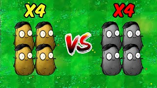 PVZ Hybrid Challenge  4 Plants Nut Imitator Vs 4 Zombie Nut Imitator  Who Will Win [upl. by Nimzay501]