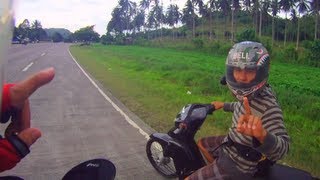 Drag race Honda Wave vs Suzuki Raider FU150 Belang [upl. by Ynahpit]