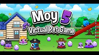 Moy 5 Vs Moy 4Virtual Pet GameREIVEW GAMEPLAYMost Gameplay makeover for kid P11 [upl. by Halonna]