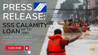 SSS Calamity Loan Application Process Typhoon Carina 2024 [upl. by Etak221]