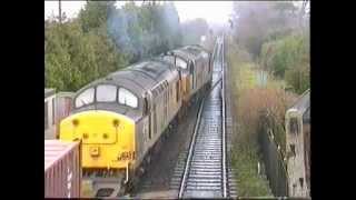 Class 37 Power Thrash with Felixstowe Freightliner Actionmpg [upl. by Eceirehs496]