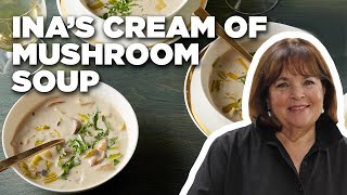 Ina Gartens Wild Mushroom Soup with Ina Garten  Barefoot Contessa  Food Network [upl. by Airelav]