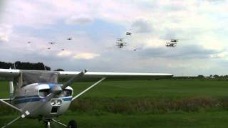 KiebitzfliegerFlugtag Nienburg 2010 Überflug [upl. by Anelej963]