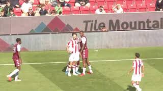 Wesley red card vs stoke [upl. by Bonita]