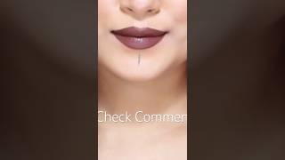 Dark Brown Lipstick Combo for Indian Skin lipswatch lipsticktutorial pinknudelip shortsaday [upl. by Tersina]