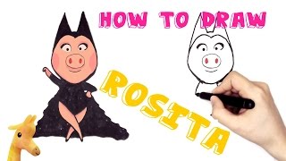 How to draw Rosita  Sing [upl. by Primo]