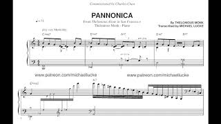 Thelonious Monk  Pannonica Solo Piano  Transcription [upl. by Efron438]