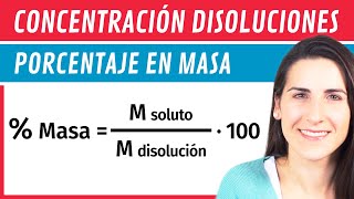 Concentración Porcentaje en MASA ⚗️ Disoluciones [upl. by Niboc80]