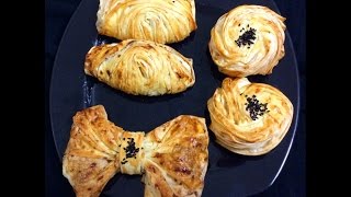 5 Dakikada 3 Ayrı Börek Modeli  hazır böreklik yufkadan [upl. by Ahsirt]