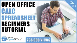 Open Office 4 Calc Spreadsheet Beginners Tutorial [upl. by Retsevel]