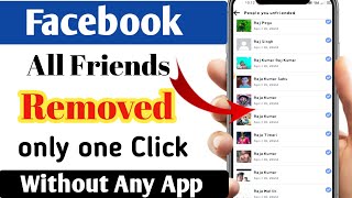 How to Unfriend all friends on Facebook 2022  in one Clickhow to remove all friends from Facebook [upl. by Eelyak]