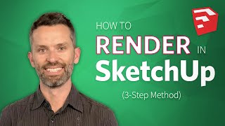 Learn How to Render in SketchUp 3Step Method [upl. by Cilla]