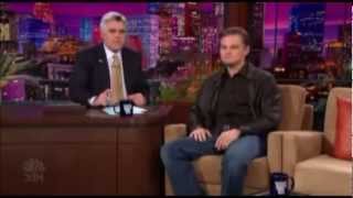 Leonardo DiCaprio on Jay Leno show 2004 part 1 [upl. by Shanan]