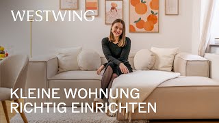 Kleine Wohnung richtig einrichten  Moderne Wohnideen amp kleine Räume platzsparend einrichten [upl. by Stier]