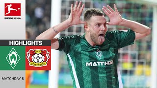 SV Werder Bremen  Bayer 04 Leverkusen  22  Zusammenfassung  Bundesliga 202425 [upl. by Ettelegna]