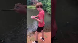 Live bait fishing for giant bass [upl. by Winton]