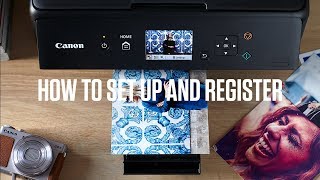 Canon PIXMA TS Series How to set up and register [upl. by Clere]