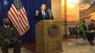 Gov Brownback Addresses King celebration [upl. by Dnomrej]