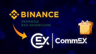 Как перевести активыкрипту с Binance на CommEX [upl. by Weiler911]