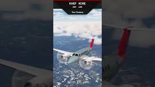 Beechcraft King Air 350i  Microsoft Flight Simulator  Manassas VA to Grand Strand Myrtle Beach [upl. by Harneen]