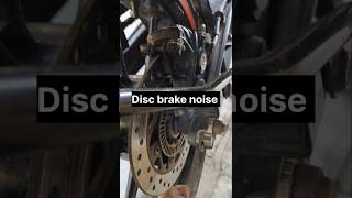 Disc brake noise  Is this a big problemshorts viral moto [upl. by Aleunam]