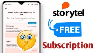 Storytel App free Subscription  Storytel App free Coupan code  storytel for free [upl. by Doersten]