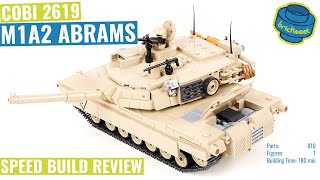 COBI 2619 M1A2 Abrams  Speed Build Review [upl. by Borchers]