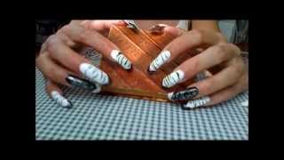 LoooOOoong Striped NAILS [upl. by Achilles]