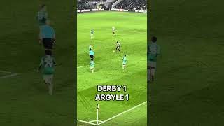 Derby County 11 Plymouth Argyle  Rooney Returns to Pride Park pafc dcfc dcfcfans efl [upl. by Anerehs7]