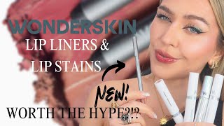 Wonderskin Lip Liner amp Lip stain wonder blading lip stain masque review [upl. by Carlisle]