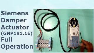 Actuator GNP1911ESiemens Damper Actuator [upl. by Orabel790]