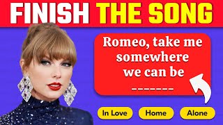 Finish The Song Challenge ❤️ 50 Famous Taylor Swift Songs [upl. by Aztinaj]