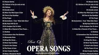 Best Opera Pop Songs Non stop  Famous Opera Songs  Andrea Bocelli Céline Dion Sarah Brightman [upl. by Hael]