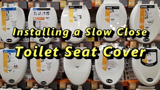 How to Replace a Kohler Toilet Seat Cover with a Antimicrobial Slow Close No Slam Toilet Seat Cover [upl. by Pittman716]