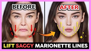 ✨ FACELIFT FOR HEAVY SAGGY LOWER FACE MASSAGE  REMOVE MARIONETTE LINES amp SAGGING JOWLS ANTIAGING [upl. by Damal]