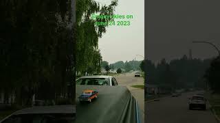 Wildfire smoke BaieComeau QC June 24 2023 shorts [upl. by Natan]