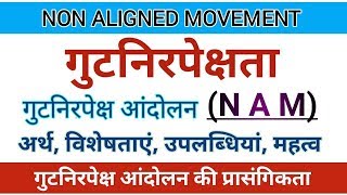 Non Aligned Movement। गुटनिरपेक्षता। NAM Gutnirpekshata गुटनिरपेक्ष आंदोलन Relevance of NAM [upl. by Shelton582]